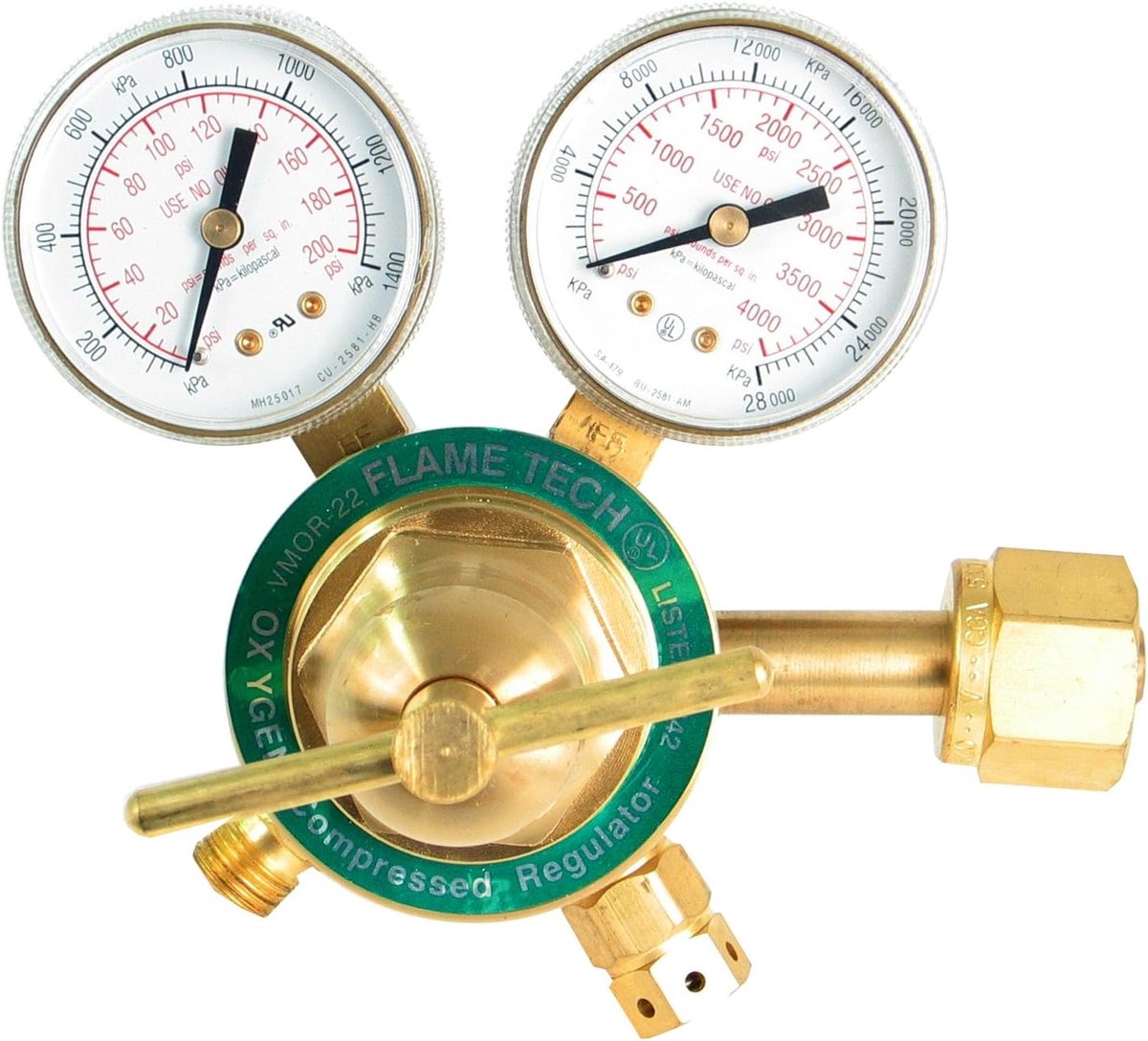 Zuurstofregelaar - Drukregelaar Gas - Middelzware Lasten - UL-vermeld - 193 x 173 cm