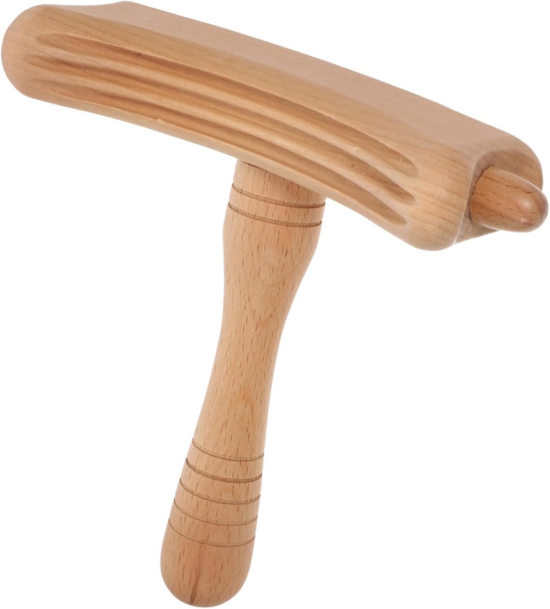 Houten Massagestok - Guasha Stok - Verlicht Vermoeidheid - Gladde Afwerking - 17.5 x 17 cm - Bruin