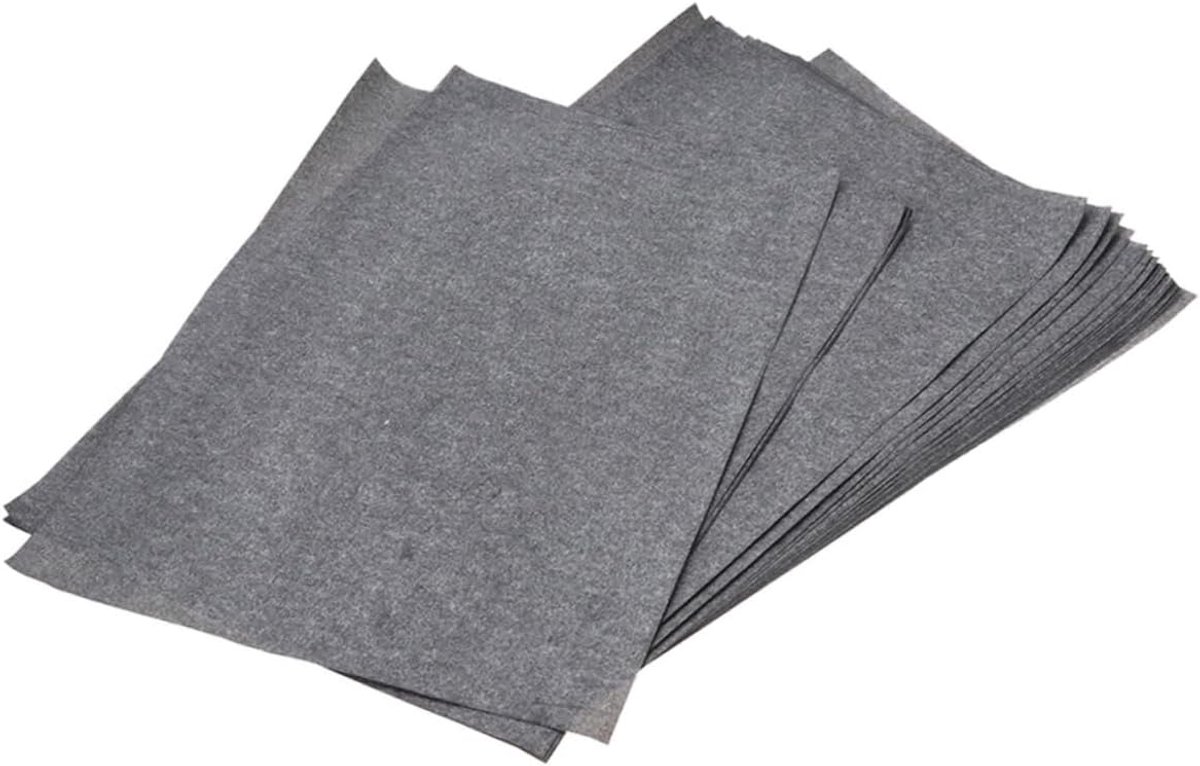 Carbon Papier - Overdruk Papier - Tekeningen Overbrengen - 50 Vellen Set - 33x23 cm - Zwart