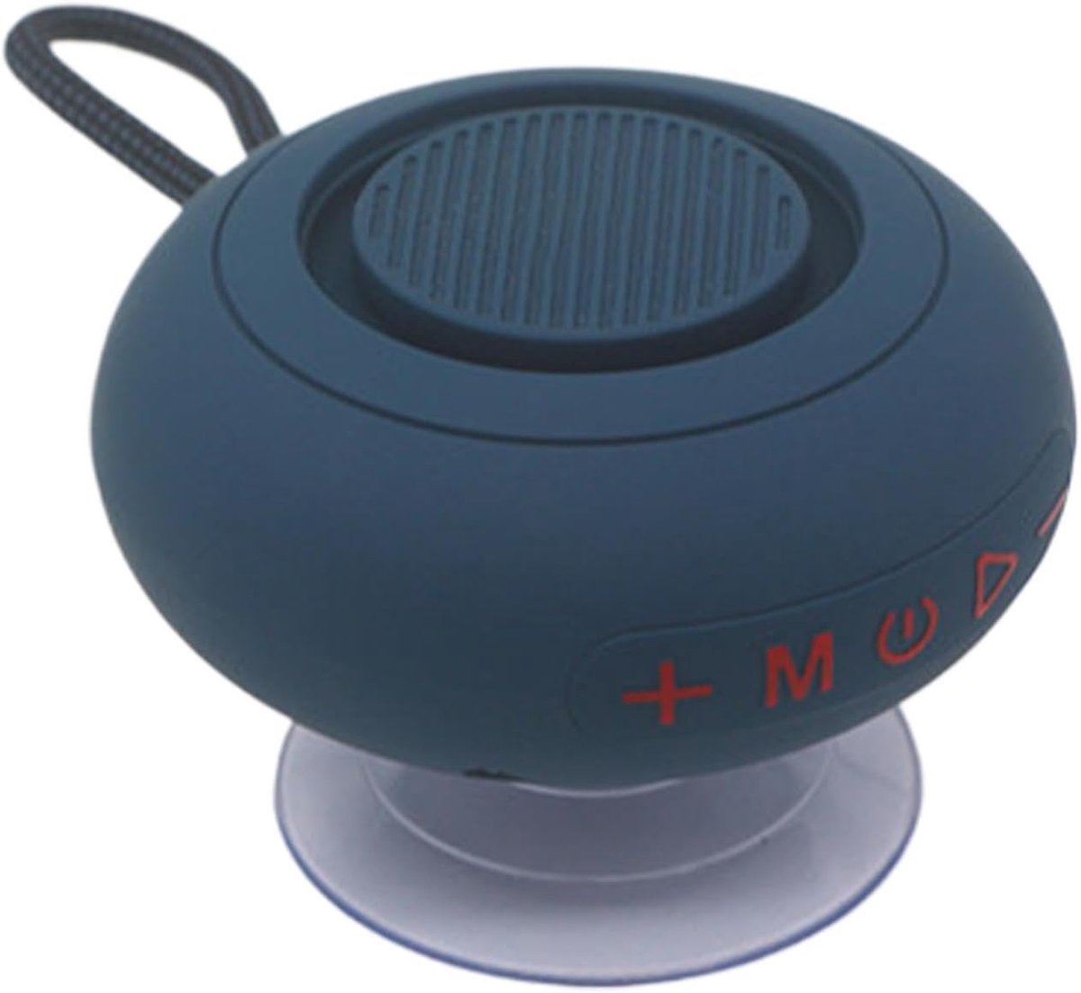 Badkamer Luidspreker - Waterdichte Audio - Douche Muziek - Zuignap Bevestiging - 9.9 x 5.5 x 9.9 cm - Rood Blauw