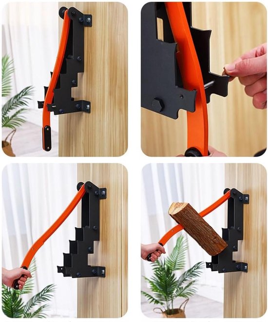 Houtklover - Hout splitter - Hout kloven - Veilig en draagbaar - 50 gram - Oranje — afbeelding 3