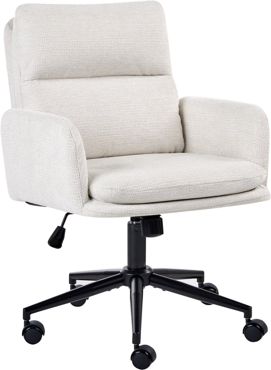 CONSTANTIA - Bureaustoel - Gebroken wit - Polyester