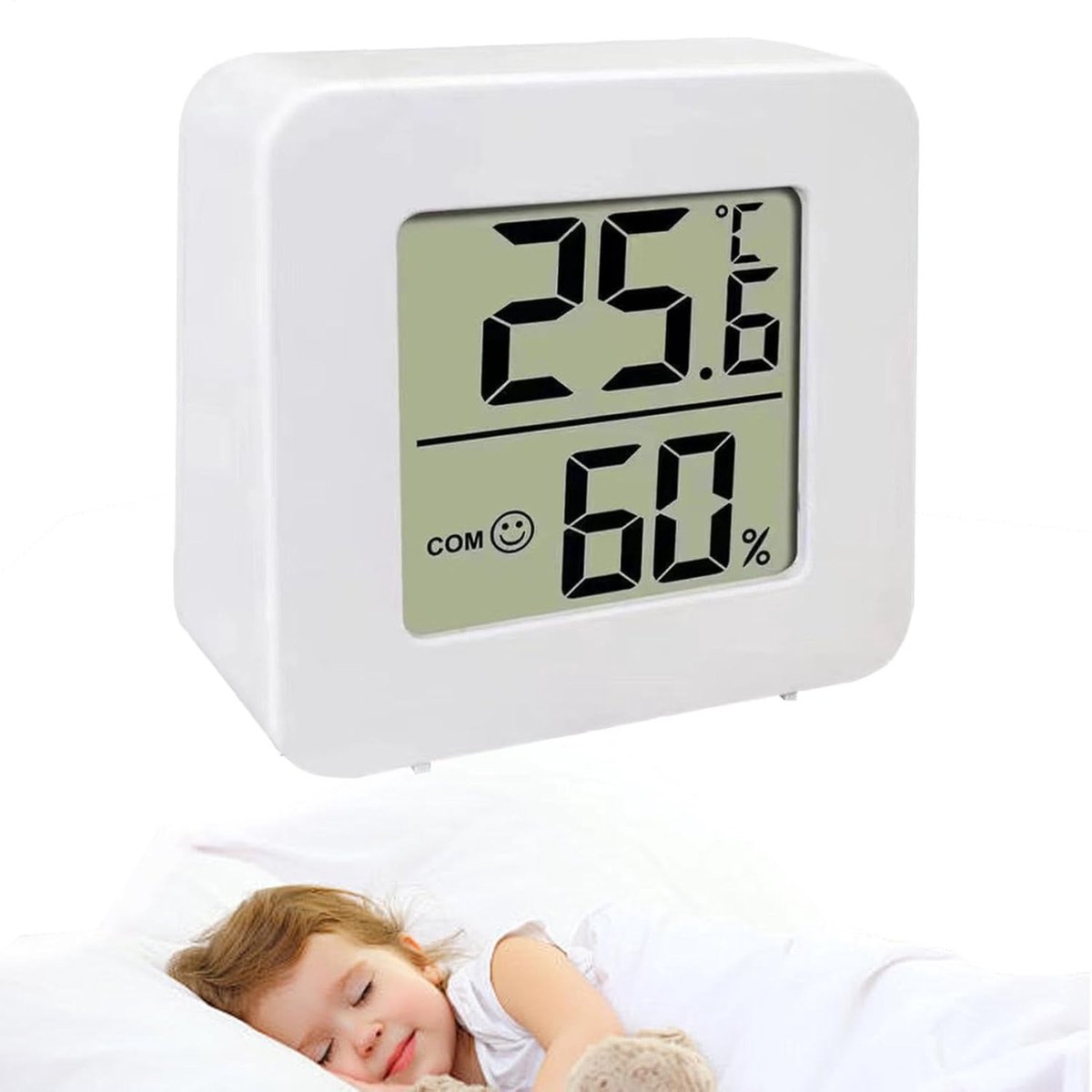 Temperatuur Luchtvochtigheidsmeter - Hygrometer Sensor - Binnenklimaat Meten - Duidelijk LCD Scherm - -10 tot 50°C