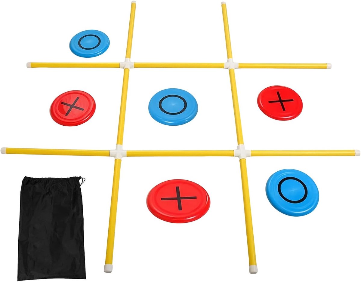 Zakgooi Spel - Beanbag Toss - Buitenfeesten - Snel Opzetbaar - 123x123cm - Blauw Rood