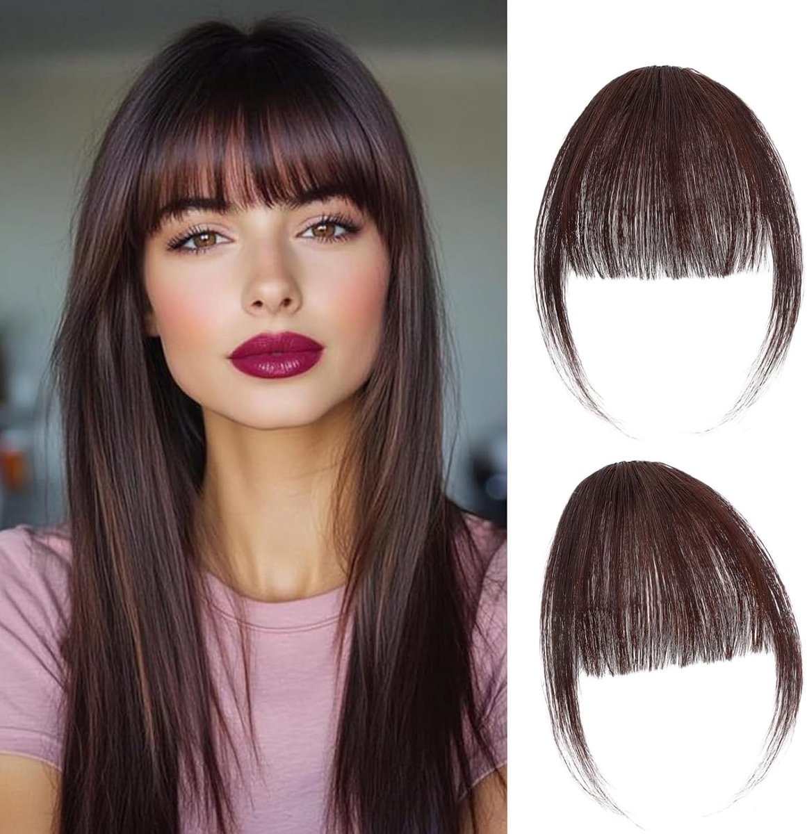 Clip-in Pony - Haarstukje Bakkebaarden - Directe Haarverlenging - Natuurlijke Look - 5 gram
