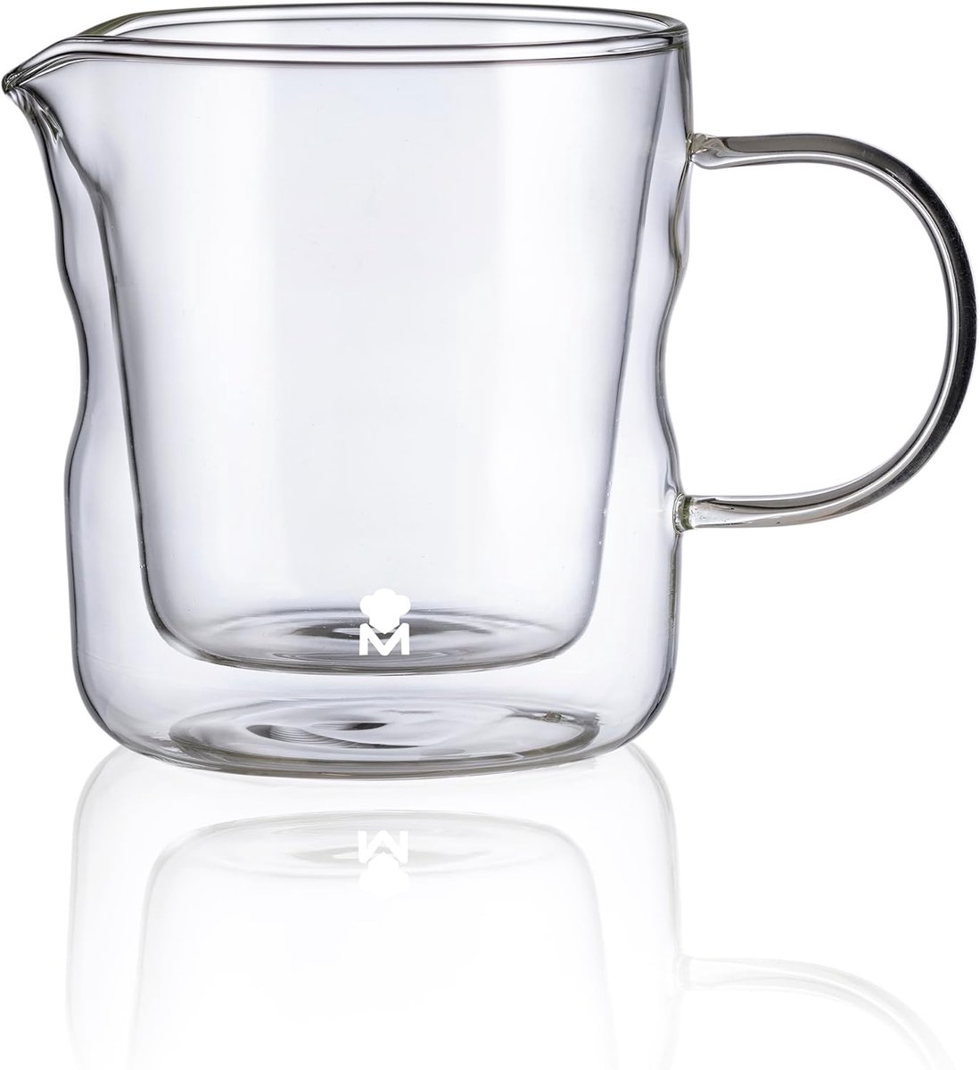 Melkannetje - Opschuimkan - Barista Werk - Dubbelwandig Glas - 440 ml