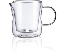 Melkannetje - Opschuimkan - Barista Werk - Dubbelwandig Glas - 440 ml