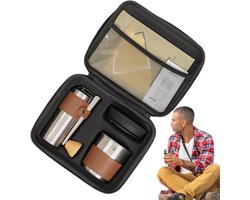 Koffiezet Kit - Draagbare Koffiemolen - Kamperen Reizen - Multifunctioneel Compleet - 12.5 x 18.3 cm