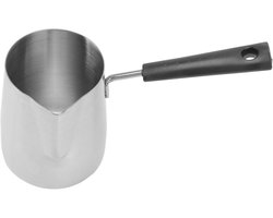Koffie Melkkan - Opschuimkan RVS - Latte Cappuccino - Hittebestendig Handvat - 1000 Ml - Zilver