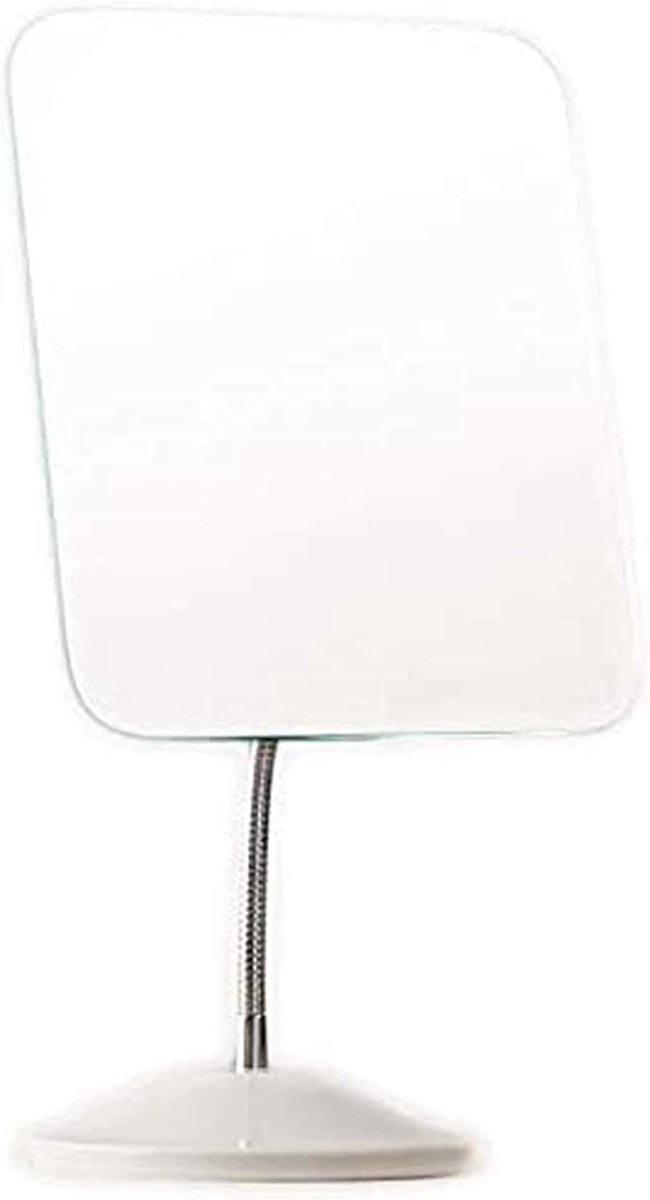 Make-up Spiegel - Vanity Spiegel Bureau - Dagelijkse Make-up - HD Kwaliteit Glas - 17x20cm - Wit