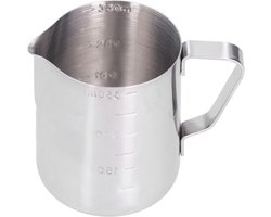 Melkopschuimkan - Koffiekan Mok - Thuis Barista - Met Maatschaal - 550ML Capaciteit - Transparant