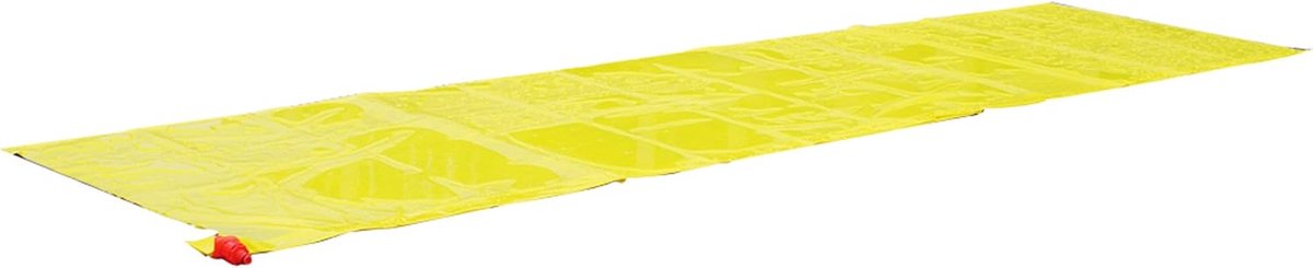 Waterglijbaan - Tuinslang glijbaan - Zomerpret buiten - Duurzaam PVC materiaal - 600 x 80 cm - Geel
