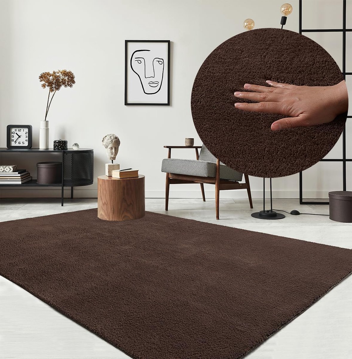 Zachte Vloerbedekking - Luxe Tapijt - Woonkamer Inrichting - Machinaal Geweven - 200 x 280