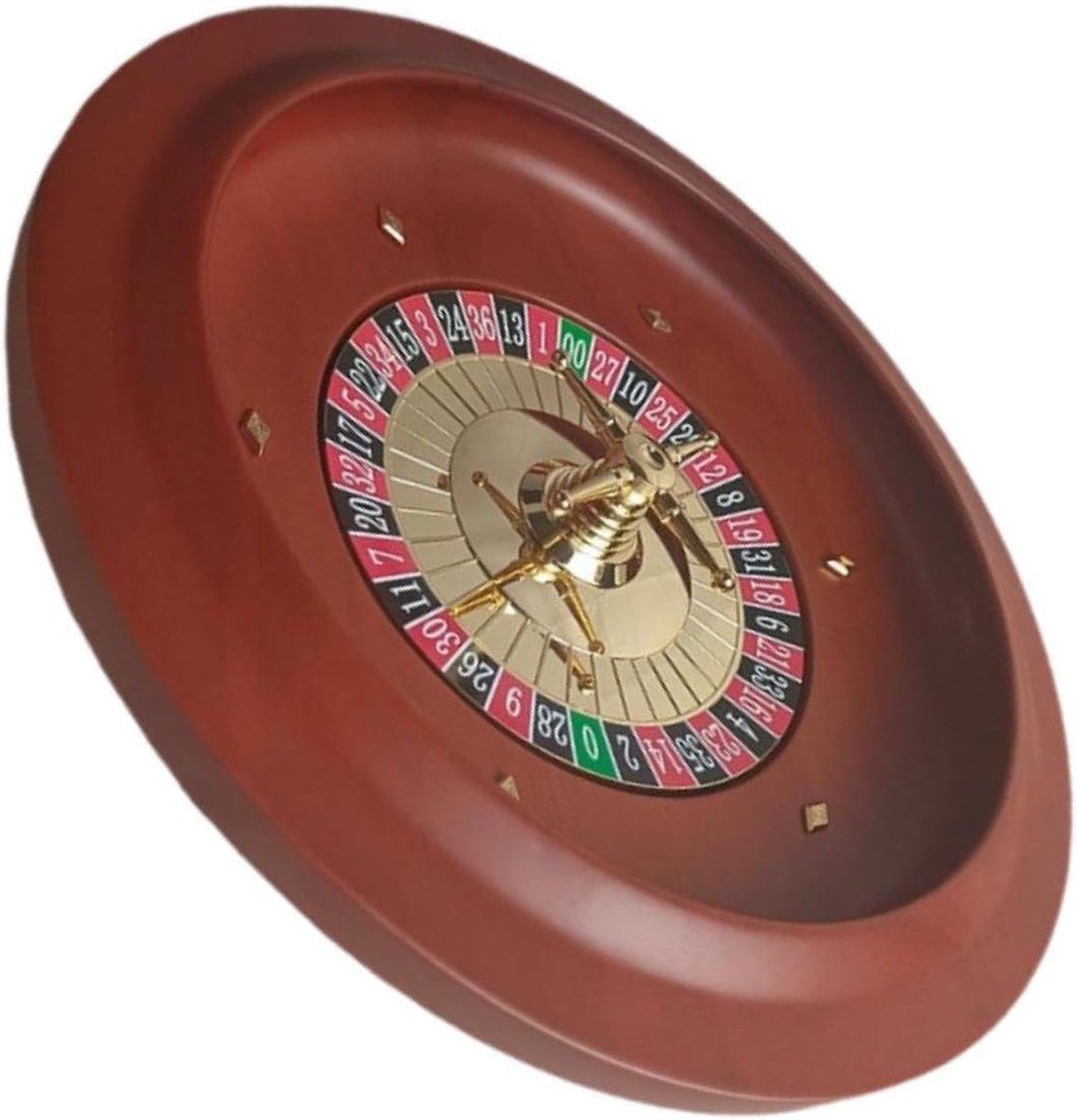 Drinkroulette spel - Avondspel wielset - Leuke feestavonden - Stevig houten ontwerp - Diameter 28 cm