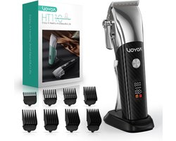 Professionele Tondeuse - Haarknipper Baardtrimmer - Thuis Kapper - LED Display - 20 cm - Zwart