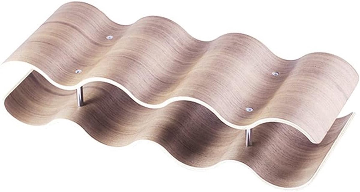 Houten Wijnkast - Flessenrek - Thuisopslag - Smal Ontwerp - Houtkleur