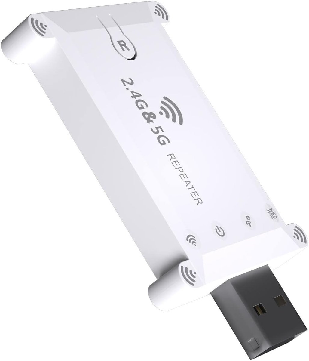 Wifi Dongle - Draadloze Adapter - Internet Verbinding - Driverless Installatie - USB 3.0 - Wit