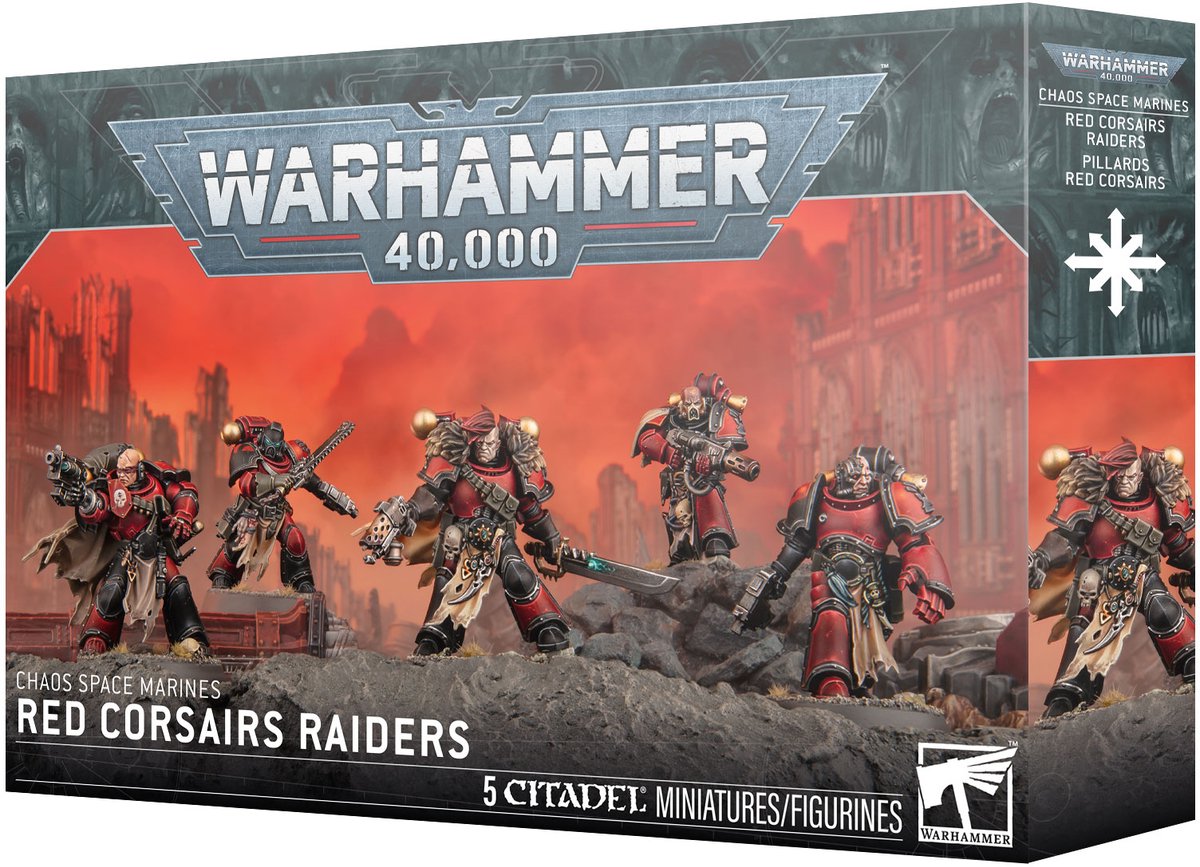 Warhammer 40k - Chaos Space Marines - Red Corsairs Raiders