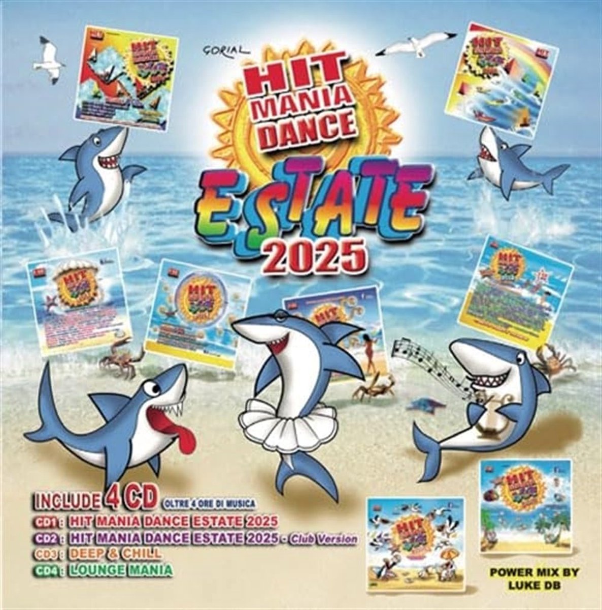 Dans Muziek CD - Zomer Hits - Feestmuziek Luisteren - Vier CD Box - 32x32x2cm