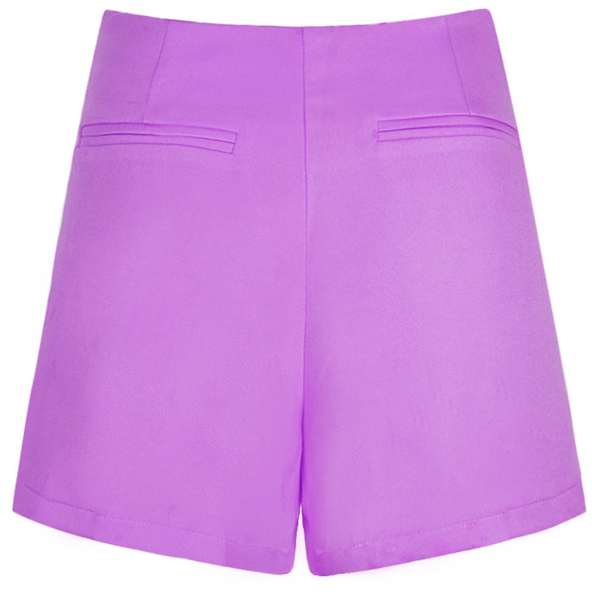 Strakke Polyester Vrouwen Minirok met Stretch - Paars - Maat S