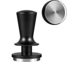 Koffiestamper - Koffiedrukker - Espresso Bereiden - Automatisch Nivellerend - 51mm Basis - Zilver