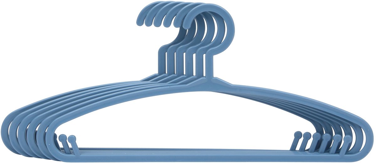Atmosphera Kids Kinderhanger - Kledinghanger - Blauw - 24 stuks - Kunststof