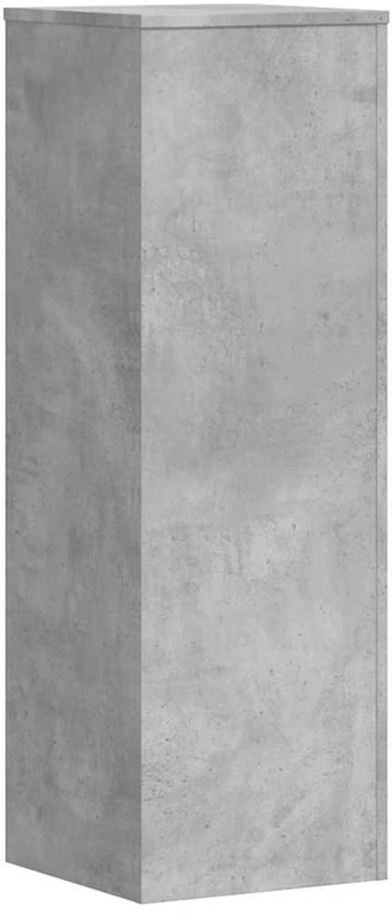 Pied de lampe gris aspect béton de 33x33x100 cm.