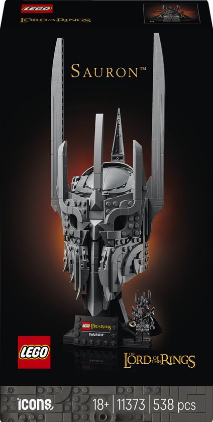 LEGO Icons - The Lord of the Rings: De Helm van Sauron Bouwpakket voor Volwassenen en Woondecoratie - 11373
