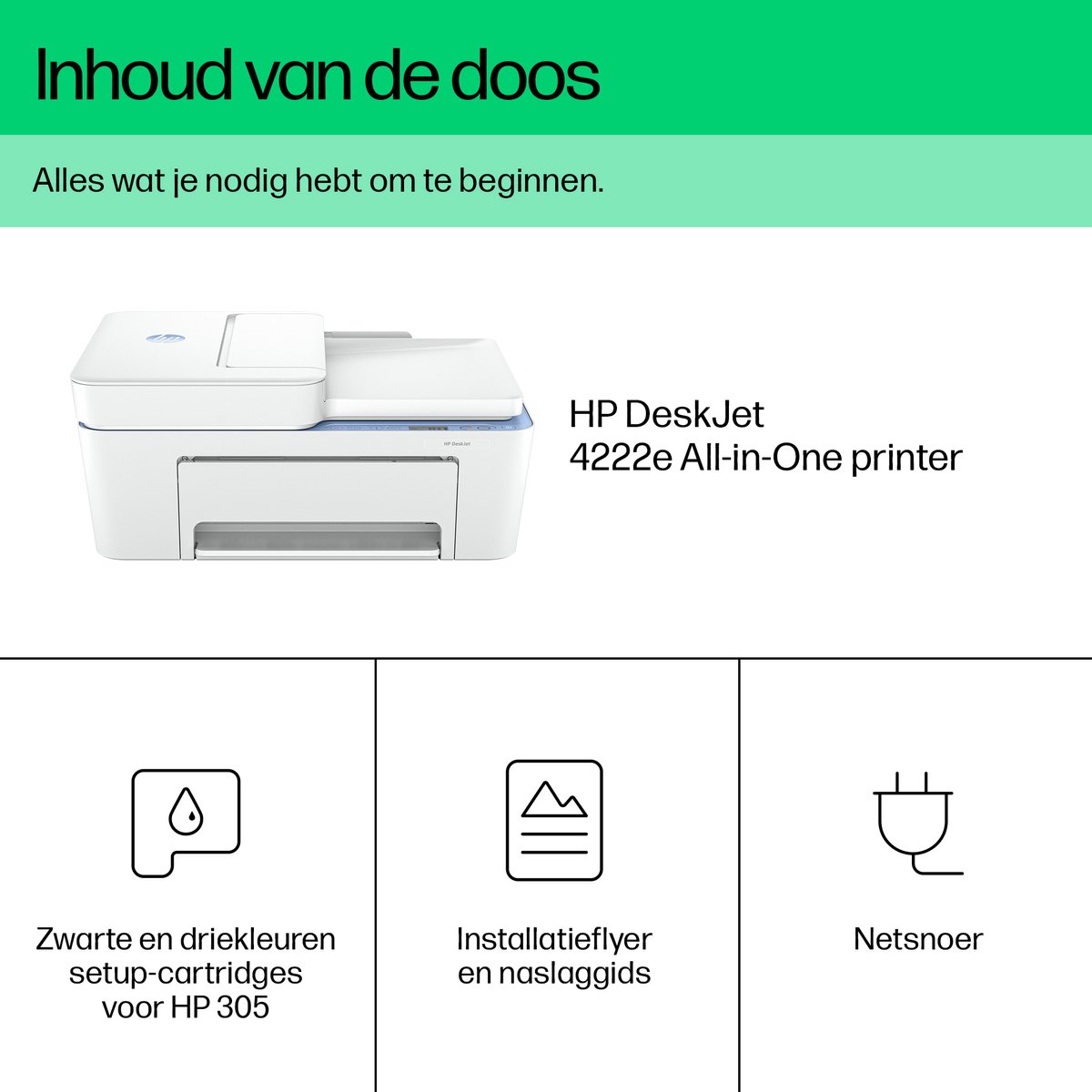 HP DeskJet 4222e - All-in-One Printer - Geschikt voor Instant Ink — afbeelding 7