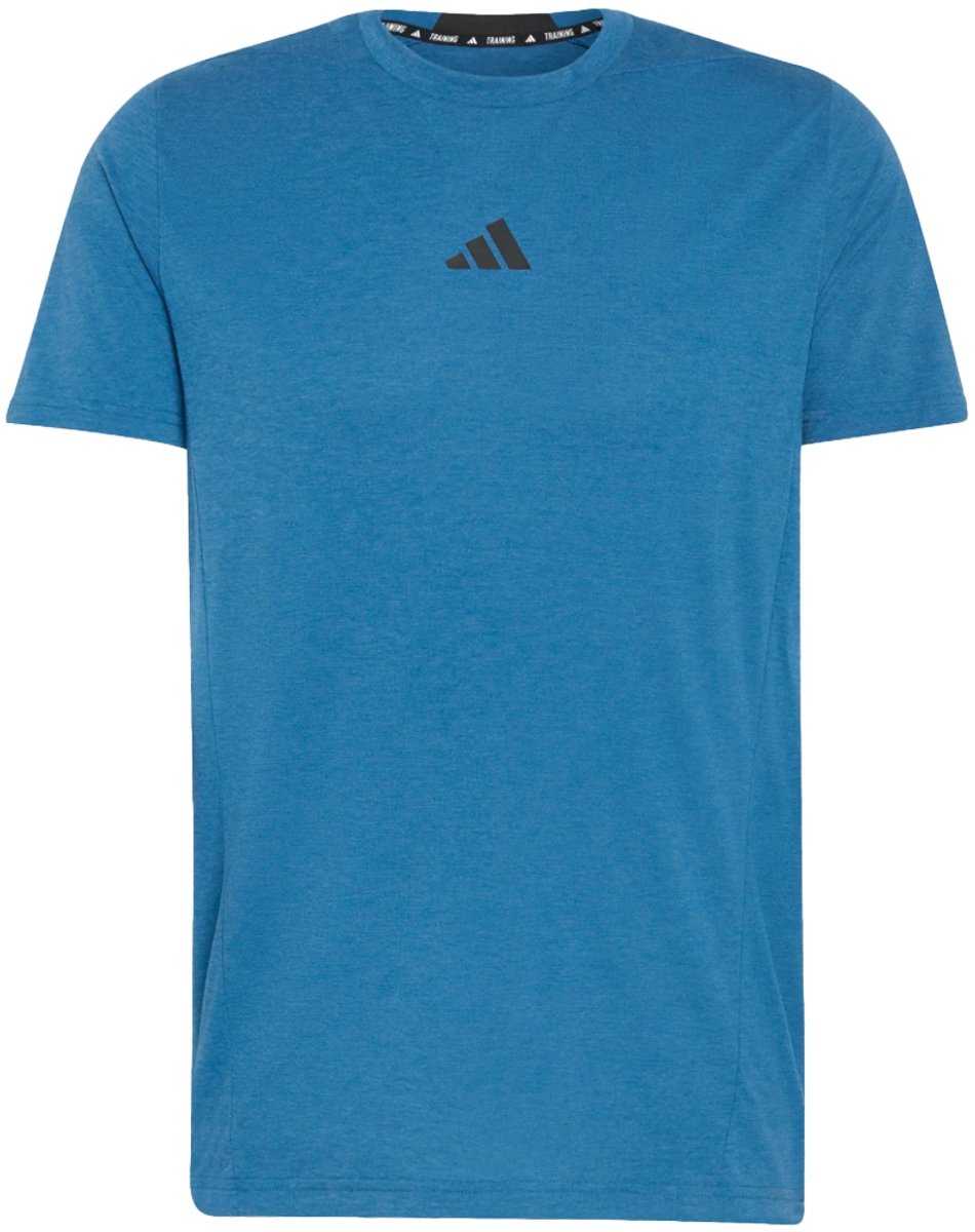Adidas designed for training workout t-shirt in de kleur . Blauw