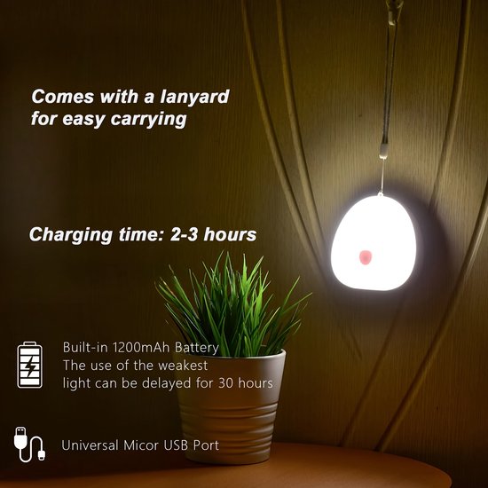 Livé® Witte Ruis Nachtlamp - 10 Geluiden & 7 Kleurstanden van Merkloos — afbeelding 5