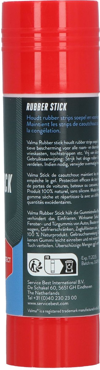 Valma Rubber Stick - Voorkomt vastvriezen en uitdrogen - Houdt rubber soepel - Inhoud 40 gram van Valma — afbeelding 4