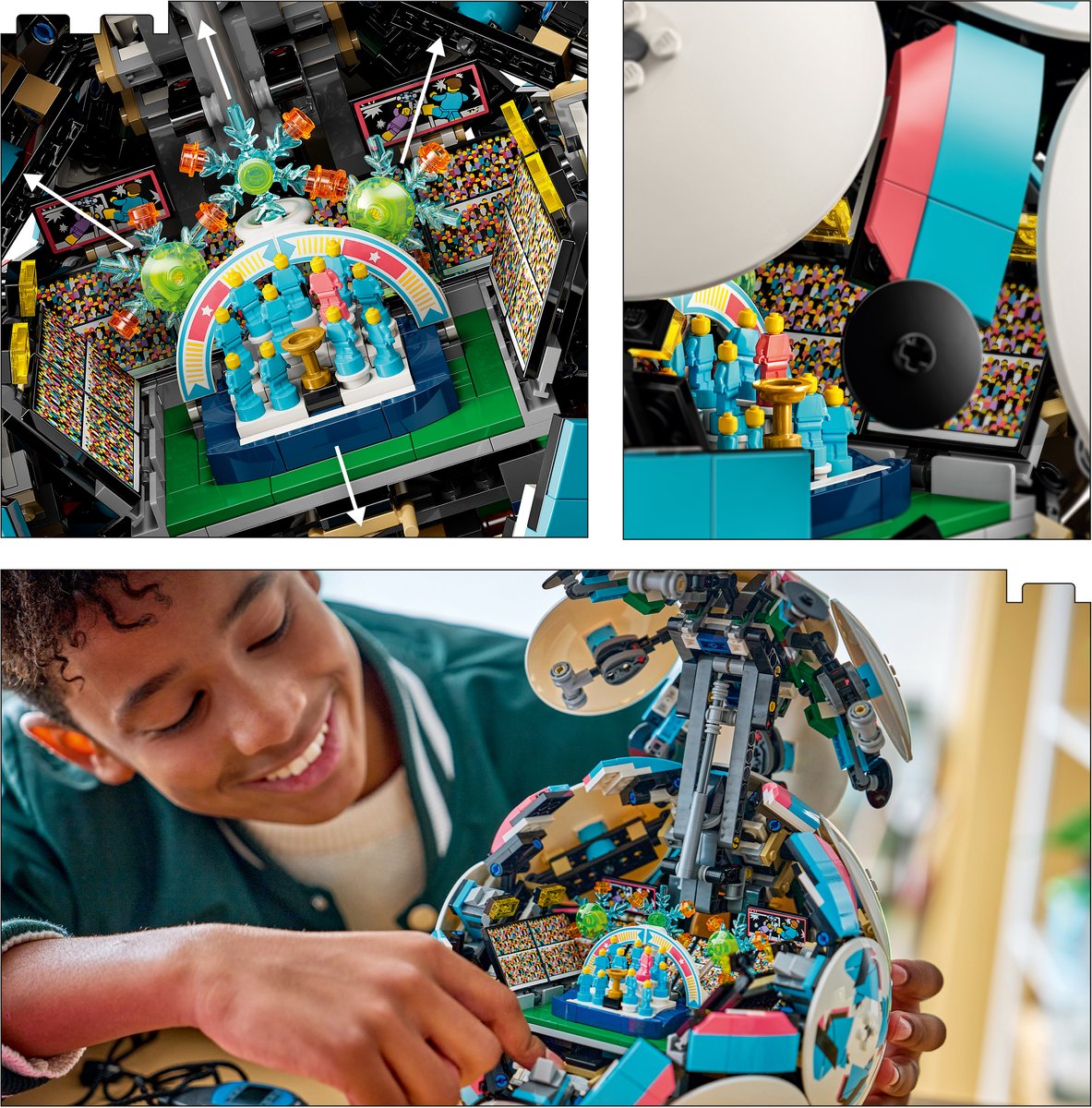 LEGO Editions Voetbal - 3D-display bouwpakket met mini-stadion - Verjaardagscadeau voor jongens, meisjes en voetbalfans vanaf 10 jaar - 43019 – foto 4