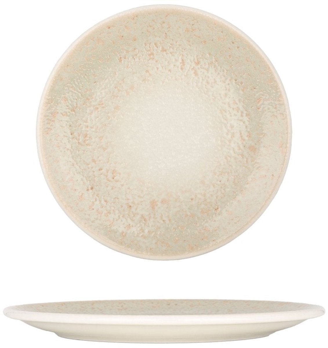 By Bone Dessertbord - Natura - Porselein - 15 cm - set van 6