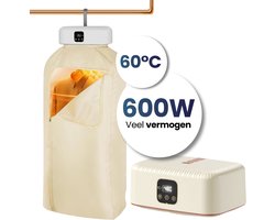 Velomira® Mini Droger - Elektrische Wasdroger - Mini Opvouwbare Wasdroger - Wasdroger - Wasdroger Voor Studenten, Camping & Reizen – Met Timer