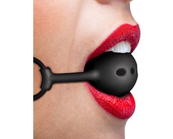 Fetish Submissive Bondage - Breathable Silicone Ball Gag