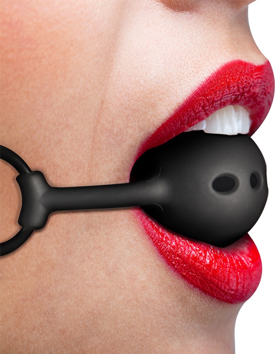 Fetish Submissive Bondage - Breathable Silicone Ball Gag