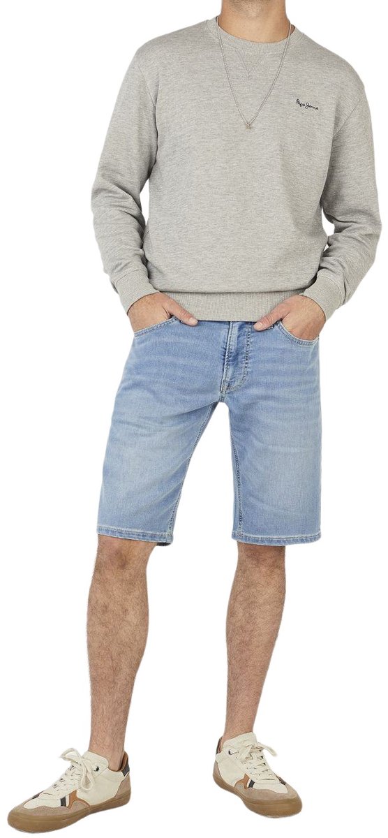Pepe Jeans Heren Short Broeken slim Fit Blauw W 40 Volwassenen