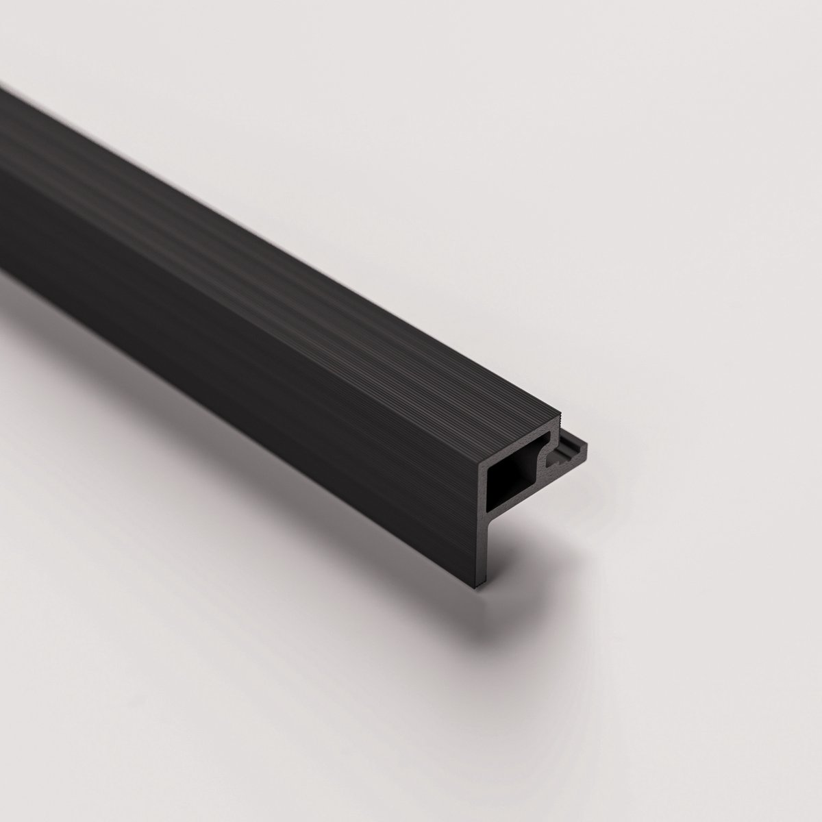 Barnwoodweb WPC Startprofiel Antraciet – 270 × 2,6 × 4,9 cm - Startprofiel voor WPC Buitenpanelen Antraciet