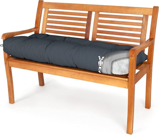[neu.haus] Hoes Voor Tuinkussen – Waterafstotend, Donkergrijs, 120x80x10 Cm, Met Rits, Wasbaar Op 30°C – Geschikt Voor Palletkussens En Schuimrubber