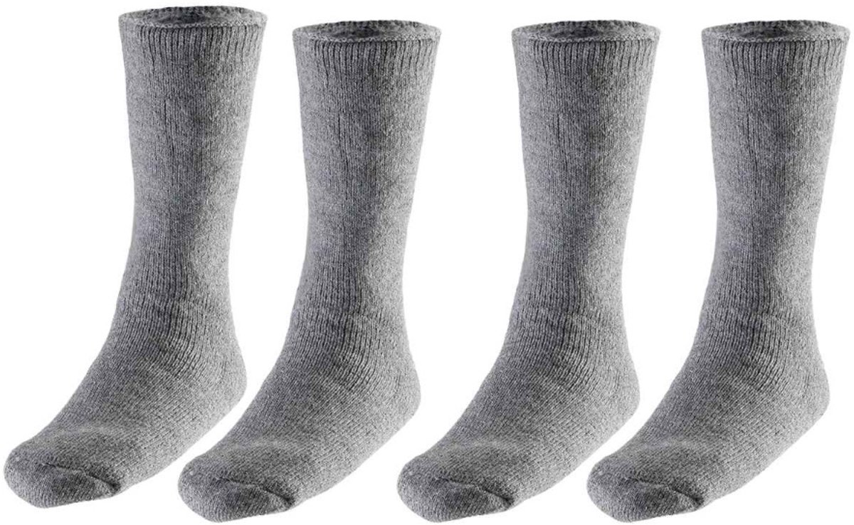 Heatkeeper Heren Thermo Sokken 4 paar Medium Grijs