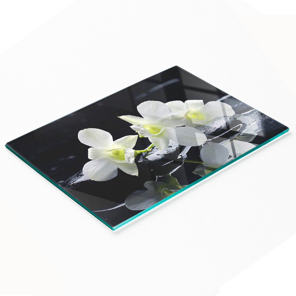 Multifunctionele decoratieve snijplank voor de keuken, gehard orchideehout, 80x52 cm