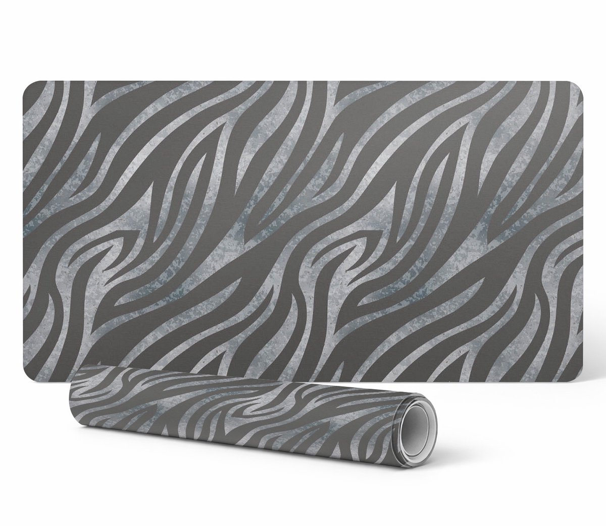 Decoratieve tafelmat met hoogwaardige print en abstracte lijnen, 90x45 cm