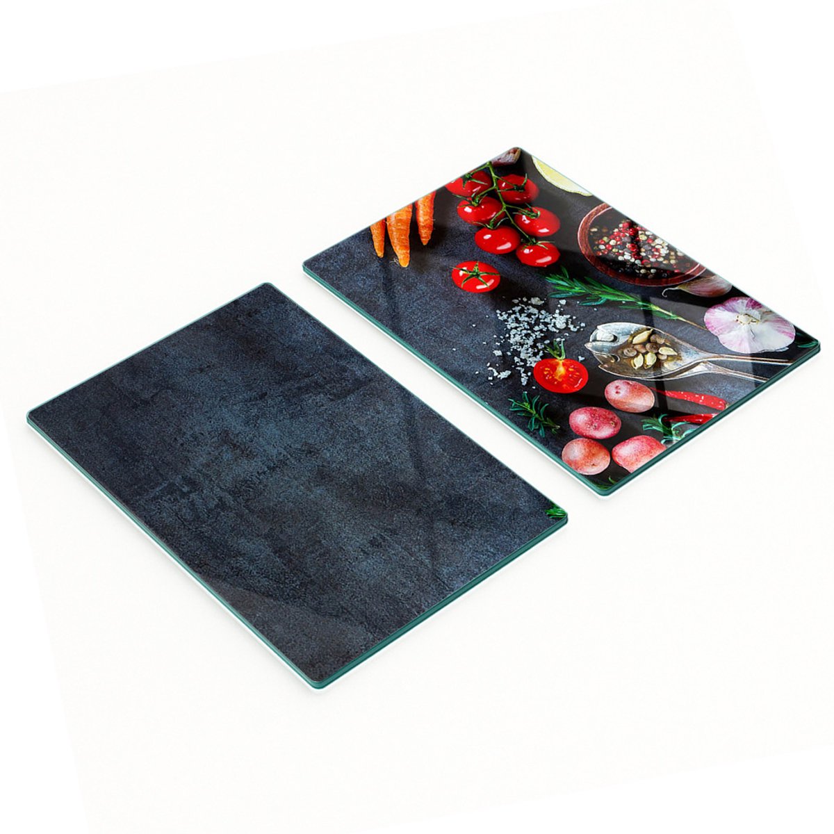 Multifunctionele decoratieve glazen ingrediëntenplanken voor in de keuken, 2x40x52 cm