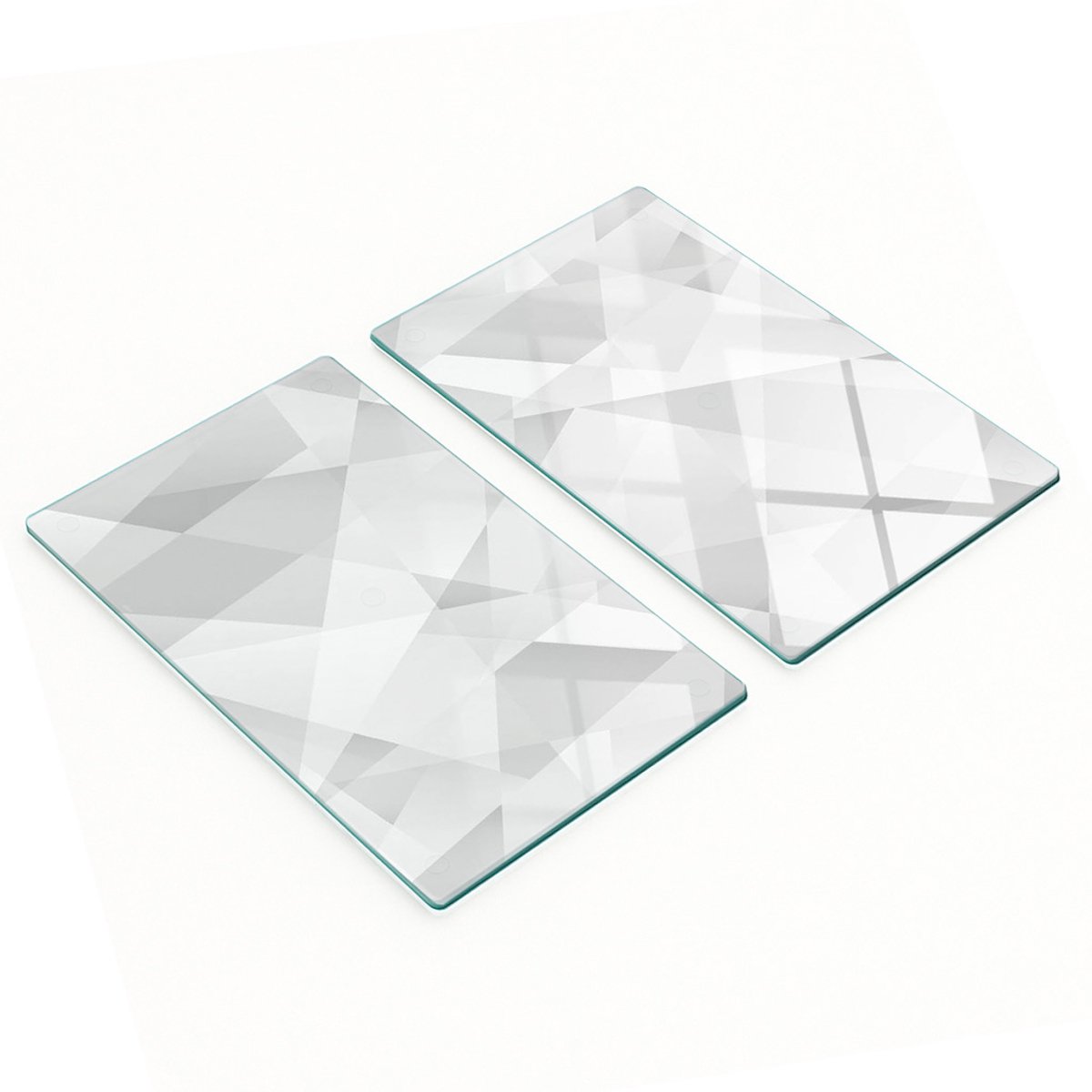 Decoratieve snijplanken van gehard glas, abstract ontwerp, 2x30x52 cm