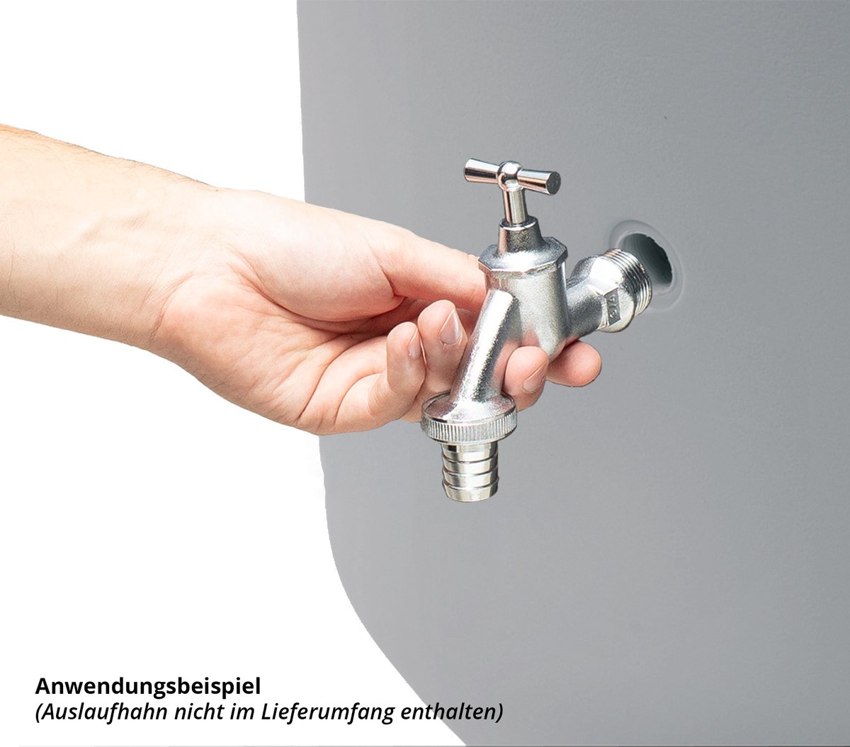 Garantia Elegance colonne récupératrice d'eau 400 liter gris pierre
