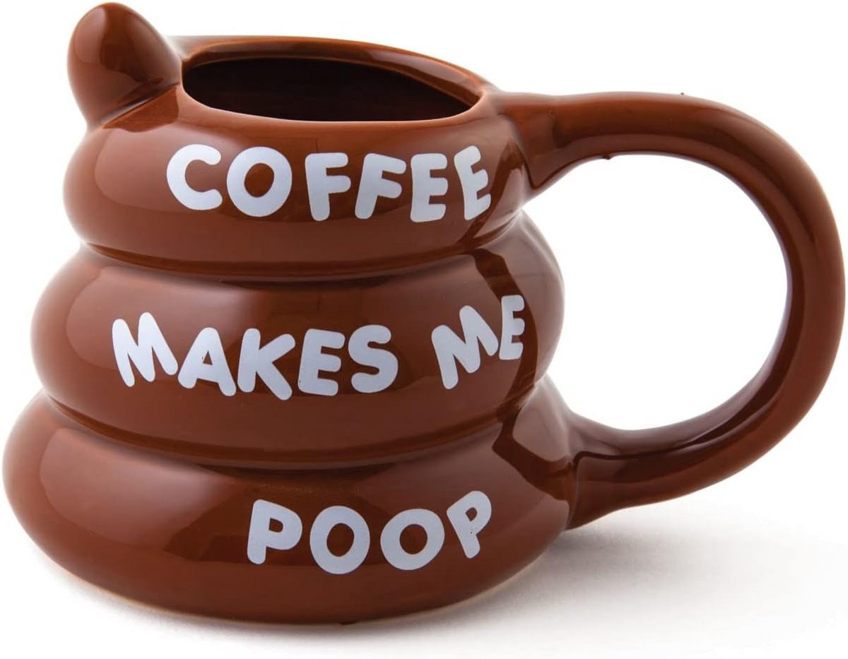 Koffiemok Humor - Grappige Mok - Ochtendkoffie Drinken - Grote Inhoud - 355 ml - Wit