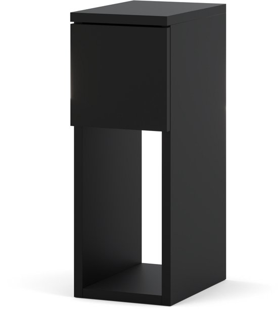 SMALLE NACHTKAST 20CM ZWART NACHTKASTJE VOOR SLAAPKAMER NAKASTLIK LOFT