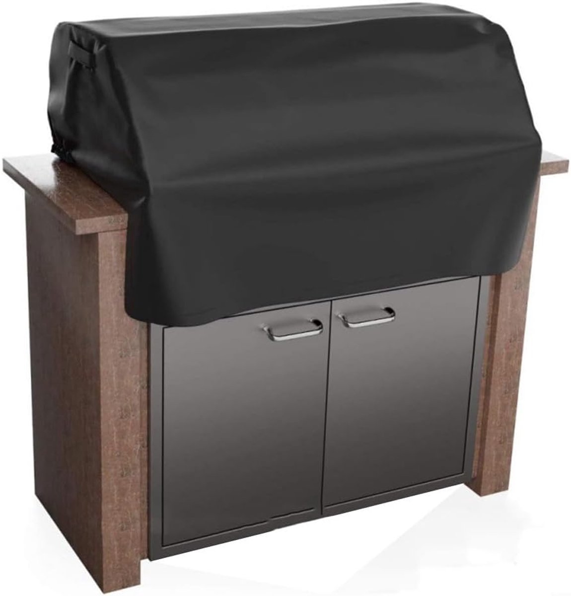 Waterdichte BBQ Hoes 210D Oxford Doek Heavy Duty Outdoor Grill Cover Zwart 94x69x61 Cm