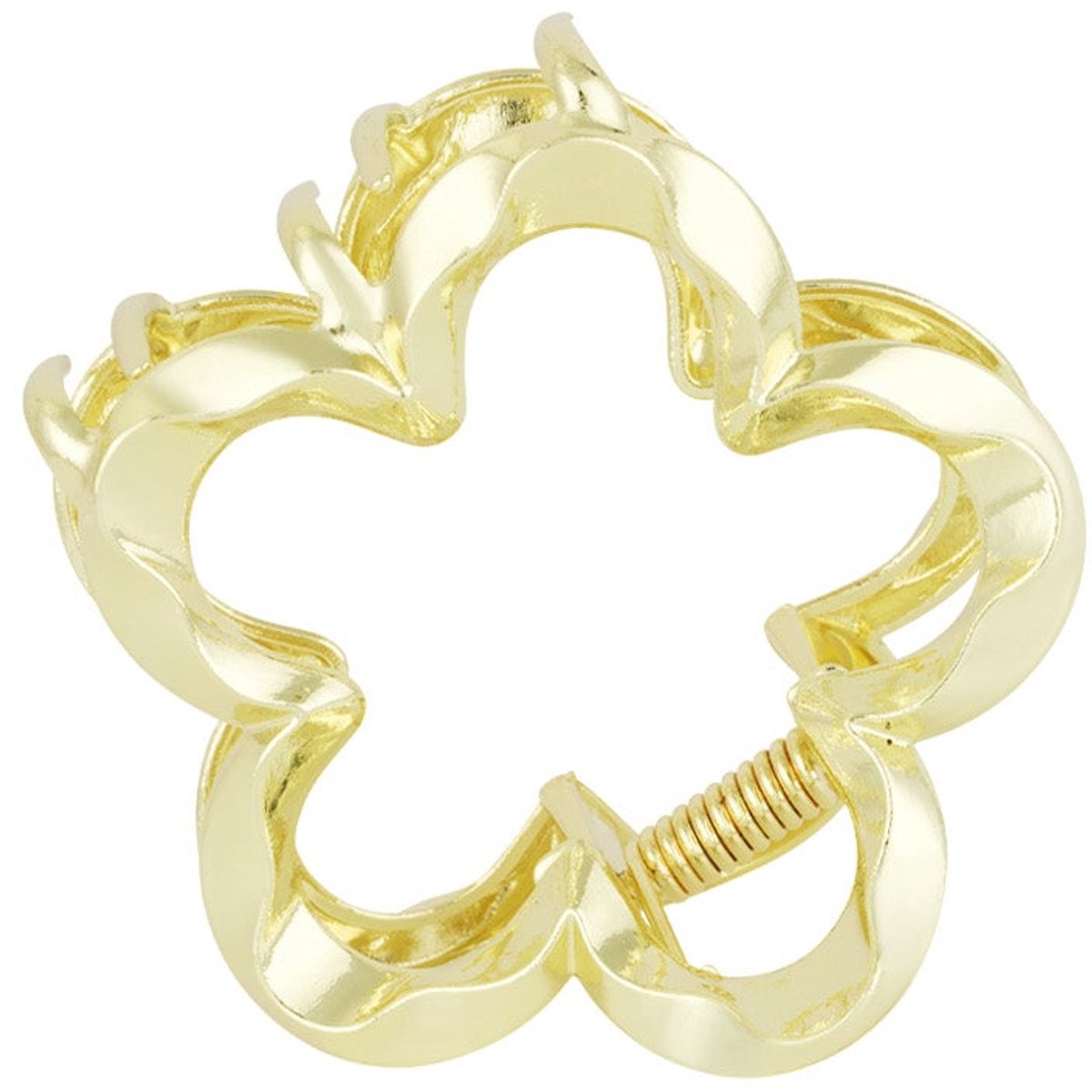Haarclip met bloemmotief - stevige legering - stijlvolle haaraccessoire voor elke dag